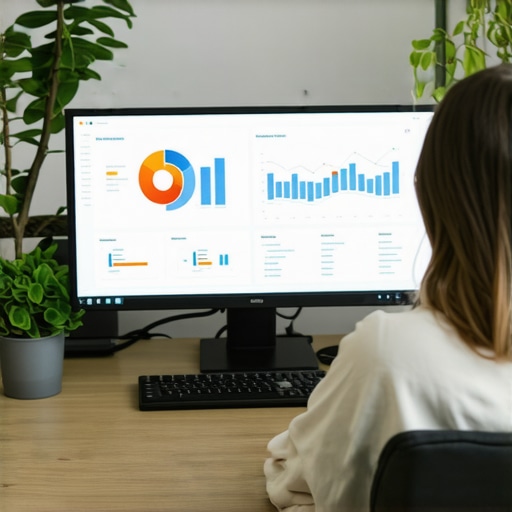 Analyzing Local SEO Data for Map Rankings Person reviewing local SEO analytics on a computer.