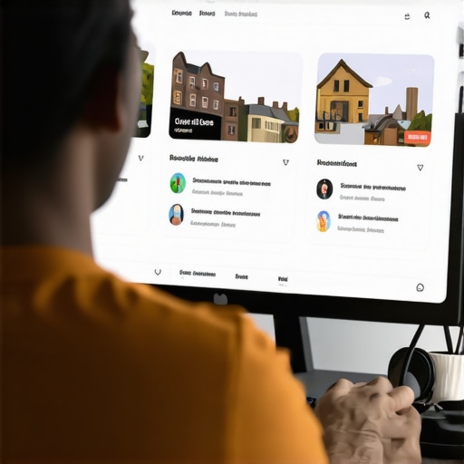 Person editing and updating their Google My Business profile on a laptop, improving local visibility.