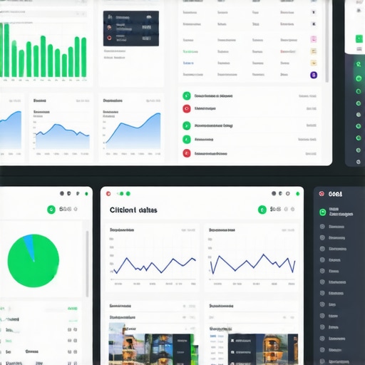 A professional SEO setup with multiple monitors tracking local search rankings and citation health