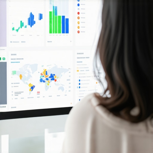 Person reviewing local map results and analytics on their computer to optimize local SEO strategies.